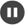 hold icon, encircling two short lines, black circle